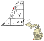 Berrien County Michigan Incorporated and Unincorporated areas St. Joseph Highlighted